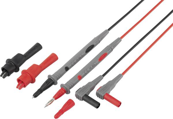 VOLTCRAFT TL 88-4 Sicherheits-Messleitungs-Set Lamellenstecker 4 mm Prüfspitze 1.80 m Schwarz, Rot 1 Set