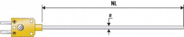 B + B Thermo-Technik K625 0150-10 Tauchfühler -200 bis +800 °C Fühler-Typ K