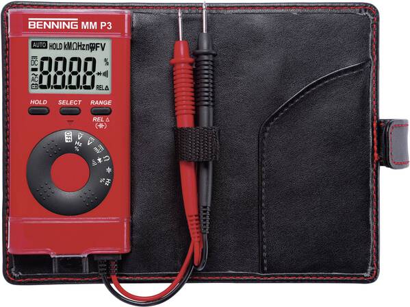Benning MM P3 Hand-Multimeter digital CAT II 600 V, CAT III 300 V Anzeige (Counts): 4000