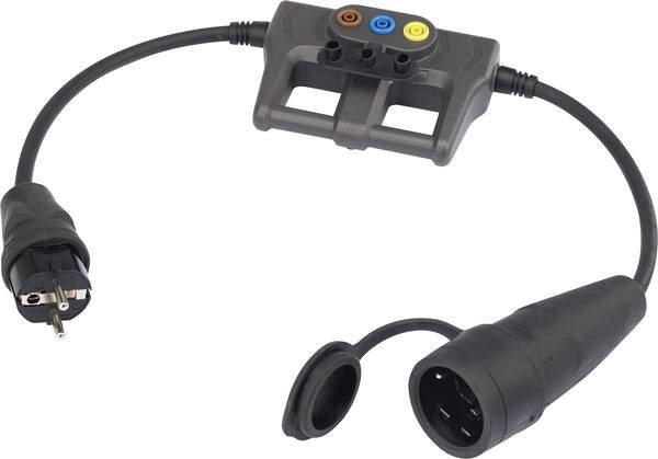 VOLTCRAFT DLA-1L 16 Messadapter Schutzkontakt 16 A - Schutzkontakt 16 A