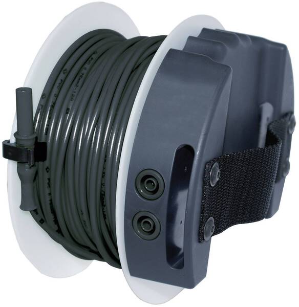 Benning TA 5 Sicherheits-Messleitung Lamellenstecker 4 mm Buchse 4 mm 40.00 m Schwarz 1 St.