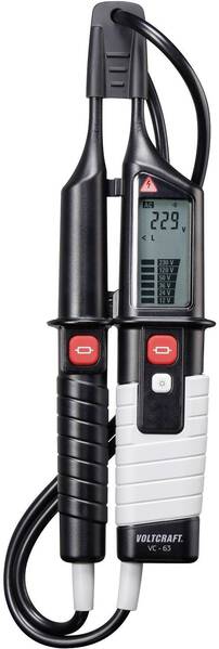 VOLTCRAFT VC 63 Zweipoliger Spannungsprüfer CAT III 1000 V, CAT IV 600 V Akustik, LCD, LED