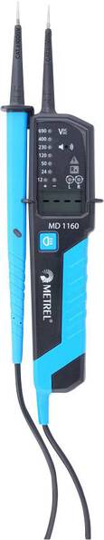 Metrel MD 1160 Zweipoliger Spannungsprüfer CAT III 1000 V, CAT IV 600 V LCD, Akustik