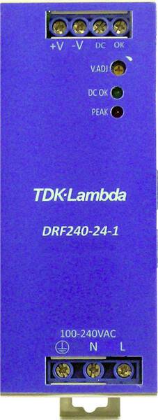 TDK-Lambda DRF240-24-1/HL Hutschienen-Netzteil (DIN-Rail) 24 V/DC 240 W Anzahl Ausgänge:1 x Inhalt 1 St.
