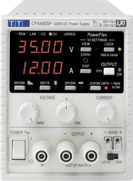 Aim TTi CPX400SP Labornetzgerät, einstellbar 0 - 60 V/DC 0 - 20 A 420 W LAN, LXI, RS-232, USB Anzahl Ausgänge 1 x