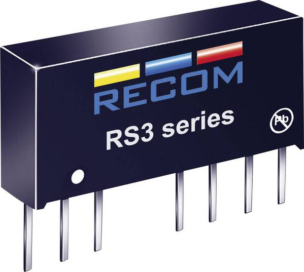 RECOM RS3-1205D DC/DC-Wandler, Print 12 V/DC 5 V/DC, -5 V/DC 300 mA 3 W Anzahl Ausgänge: 2 x Inhalt 1 St.