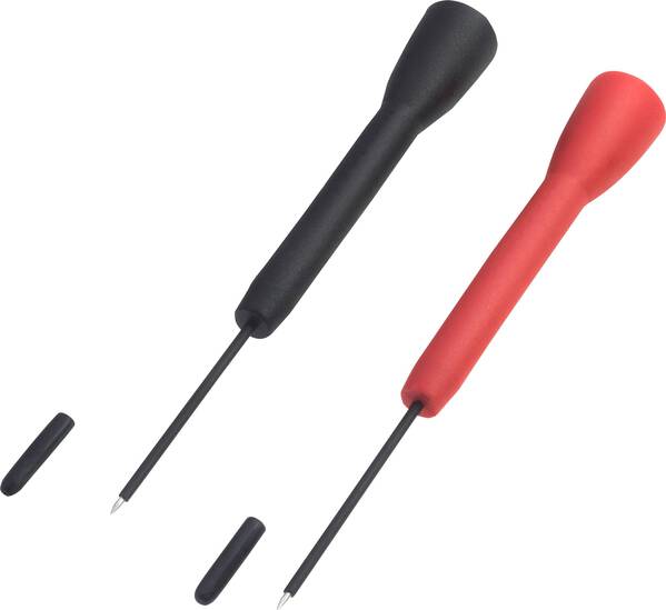 VOLTCRAFT MSS-101 Sicherheits-Prüfspitzen-Set Buchse 2 mm Schwarz, Rot 1 Set
