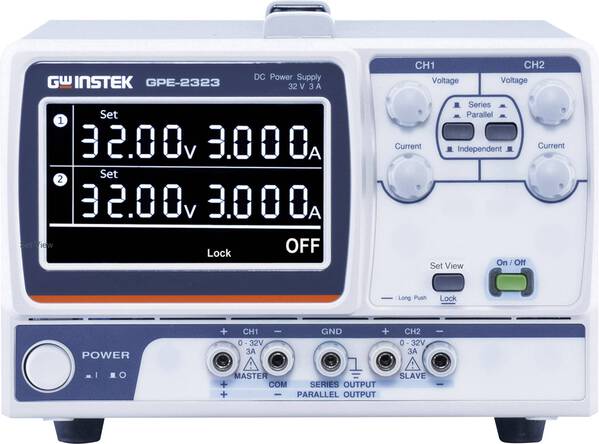 GW Instek GPE-2323 Labornetzgerät, einstellbar 0 - 32 V 0 - 3 A 192 W Anzahl Ausgänge 2 x