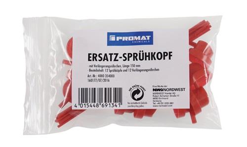 PROMAT CHEMICALS Ersatzsprühköpfe je 12 Sprühköpfe u.Röhrchen (150 mm) Ku.Btl.PROMAT CHEMICALS