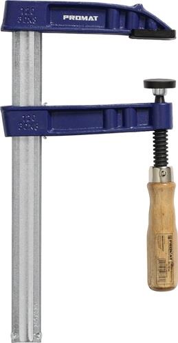 PROMAT Temperguss-Schraubzwinge Spann-W.300mm A.140mm Holzgr.35x9mm PROMAT