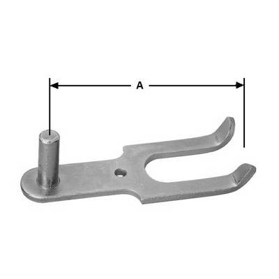 Pollmann - Haken, E,13mm,1/2 Stein,zum Einmauern,Eisen, galvanisch hell verzinkt