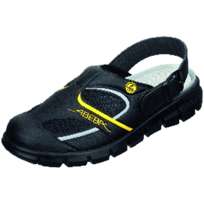 ABEBA® - Berufsclog Dynamic 37343, OB FO SRC ESD, schwarz/gelb, Größe 37