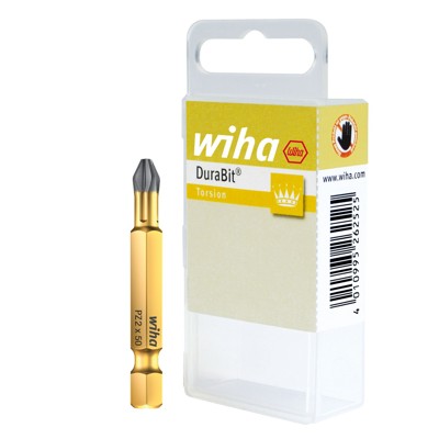 Wiha® - Bit Set Professional 50mm Pozidriv (PZ2) 2-teilig 1/4" in Box (38680)