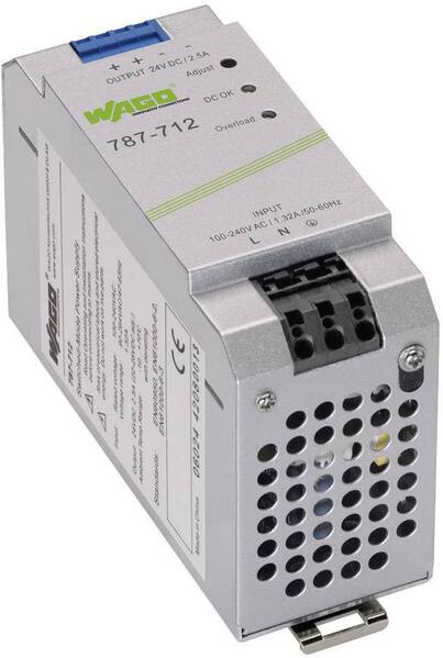 WAGO EPSITRON® ECO POWER 787-712 Hutschienen-Netzteil (DIN-Rail) 24 V/DC 2.5 A 60 W Anzahl Ausgänge:1 x Inhalt 1 St.