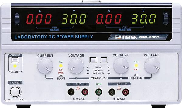 Labornetzgerät, einstellbar GW Instek GPS-2303 0 - 30 V/DC 0 - 3 A 180 W Anzahl Ausgänge 2 x