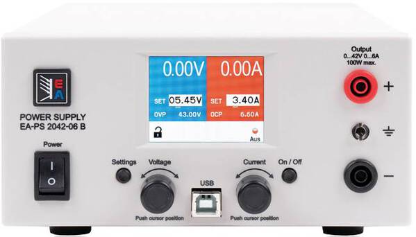 EA Elektro Automatik EA-PS 2042-06B Labornetzgerät, einstellbar 0 - 42 V/DC 0 - 6 A 100 W USB fernsteuerbar Anzahl Ausg