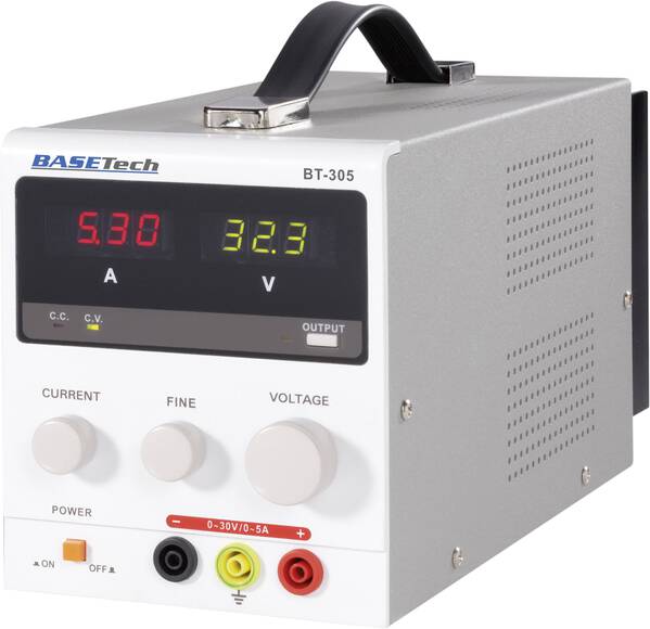 Basetech BT-305 Labornetzgerät, einstellbar 0 - 30 V/DC 0 - 5 A 150 W Anzahl Ausgänge 1 x