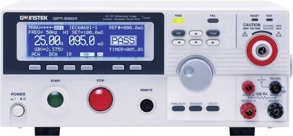 GW Instek GPT-9804 Isolationsmessgerät, Stoßspannungsprüfgerät 100 V, 250 V, 500 V, 1000 V 9500 MΩ