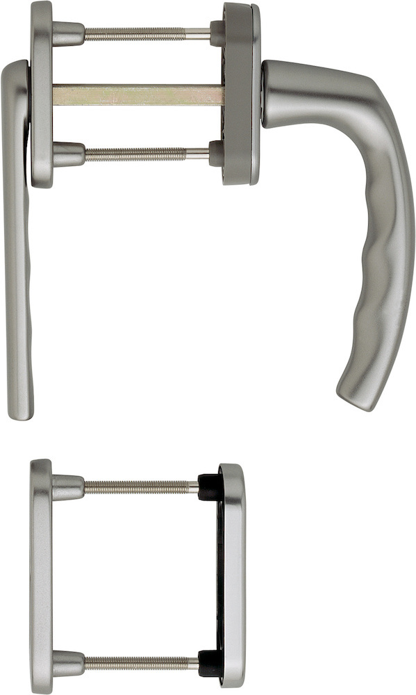 HOPPE® Fenstertürgriffgarnitur Atlanta 0990KH/66N/U26, Aluminium, 2266224
