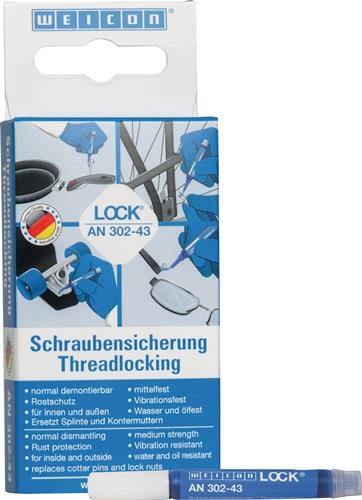 WEICON Schraubensicherung WEICONLOCK® AN 302-43 3ml blau Mini-Pen WEICON