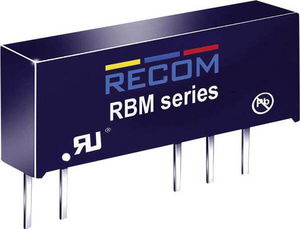 RECOM RBM-0505D DC/DC-Wandler, Print 5 V/DC 5 V/DC, -5 V/DC 100 mA 1 W Anzahl Ausgänge: 2 x Inhalt 1 St.