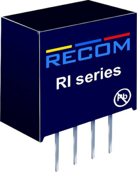 RECOM RI-0512S DC/DC-Wandler, Print 5 V/DC 12 V/DC 168 mA 2 W Anzahl Ausgänge: 1 x Inhalt 1 St.