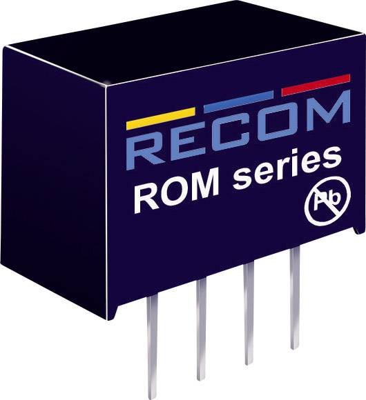RECOM ROM-1212S DC/DC-Wandler, Print 12 V/DC 12 V/DC 83 mA 1 W Anzahl Ausgänge: 1 x Inhalt 1 St.