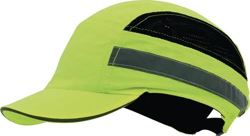 PROFIT Anstoßkappe PLUS Base-Cap 52-65cm neongelb Schirmlänge 5cm EN 812:2012 PRO FIT