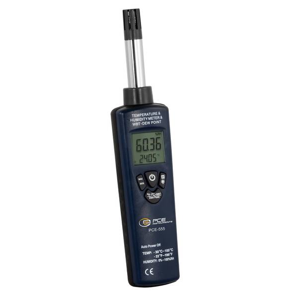 PCE Instruments PCE-555 Luftfeuchtemessgerät (Hygrometer) 0 % rF 100 % rF