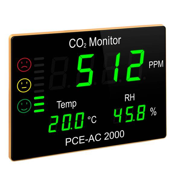 CO2 Messgerät PCE Instruments PCE-AC 2000 Temperatur, Luftfeuchtigkeit, CO2