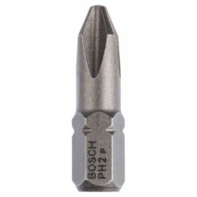 Bosch - Schrauberbit Extra-Hart, PH 2, 25mm, 10er-Pack, im Blister (2607001512)