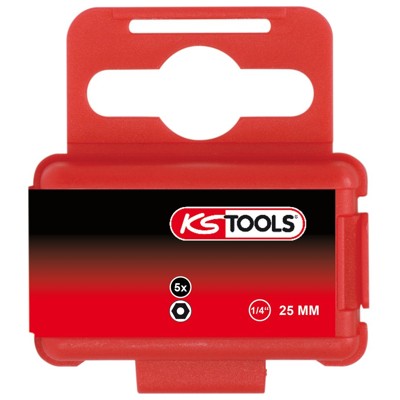KSTOOLS® - 1/4" Bit Innensechskant,Bohrung,25mm,6mm,5er Pack
