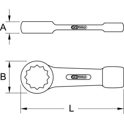 KSTOOLS® - Schlag-Ringschlüssel, 2"