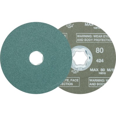 PFERD - COMBICLICK Zirkon Fiberscheibe Ø 115 mm Z80 für hohen Abtrag auf Stahl