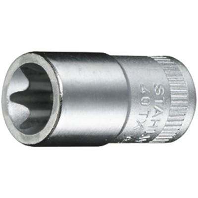 STAHLWILLE® - 1/4" (6,3mm) Steckschlüsseleinsatz Größe E5 TORX Größe 4,7mm in L.23mm