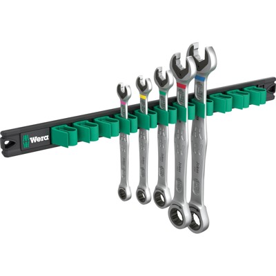 Wera® - 9631 Magnetleiste 6000 Joker 2 Maul-Ringratschenschlüssel-Satz, 5-teilig