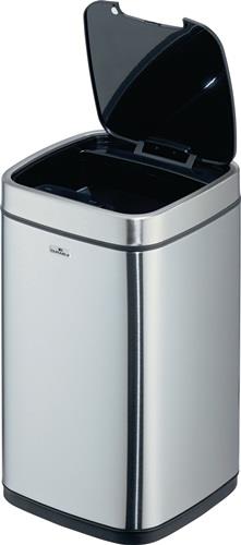 DURABLE Abfallsammler NO TOUCH 12L 12l H430mm VA/Ku.metallic silber DURABLE