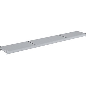 Zusatzebene mit Stahlböden, verzinkt, BxT 2500 x 400 mm, Fachlast 350 kg.