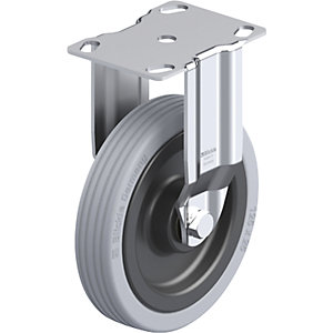 Apparate-Bockrolle BKPA-VPA, Plattenmaß 90 x 66 mm, Rad-Ø 125 mm, Tragkraft 100 kg.