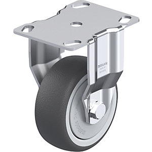 Apparate-Bockrolle BKPA-PATH, Plattenmaß 90 x 66 mm, Rad-Ø 80 mm, Tragkraft 120 kg.