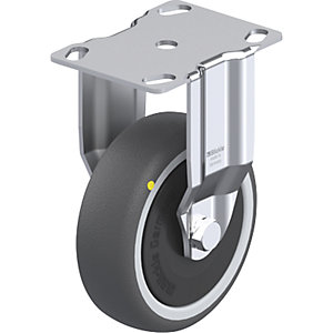 Apparate-Bockrolle BKPA-PATH-ELS, Plattenmaß 90 x 66 mm, Rad-Ø 100 mm, Tragkraft 120 kg.