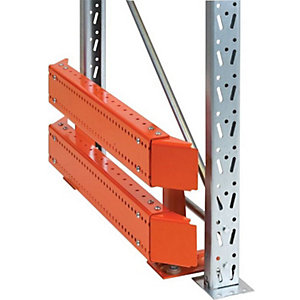 Anfahrschutz für Palettenregal Space, HxB 400 x 1100 mm, orange.